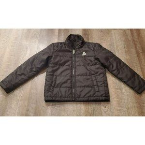 REEBOK BLACK KIDS LIGHT-WEIGHTED PUFFER JACKET ZIPPER CLOSURE SIZE 7